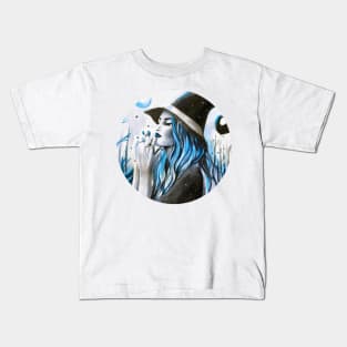 Divine Feminine Portrait ( Inktober 4 ) T-Shirt Kids T-Shirt